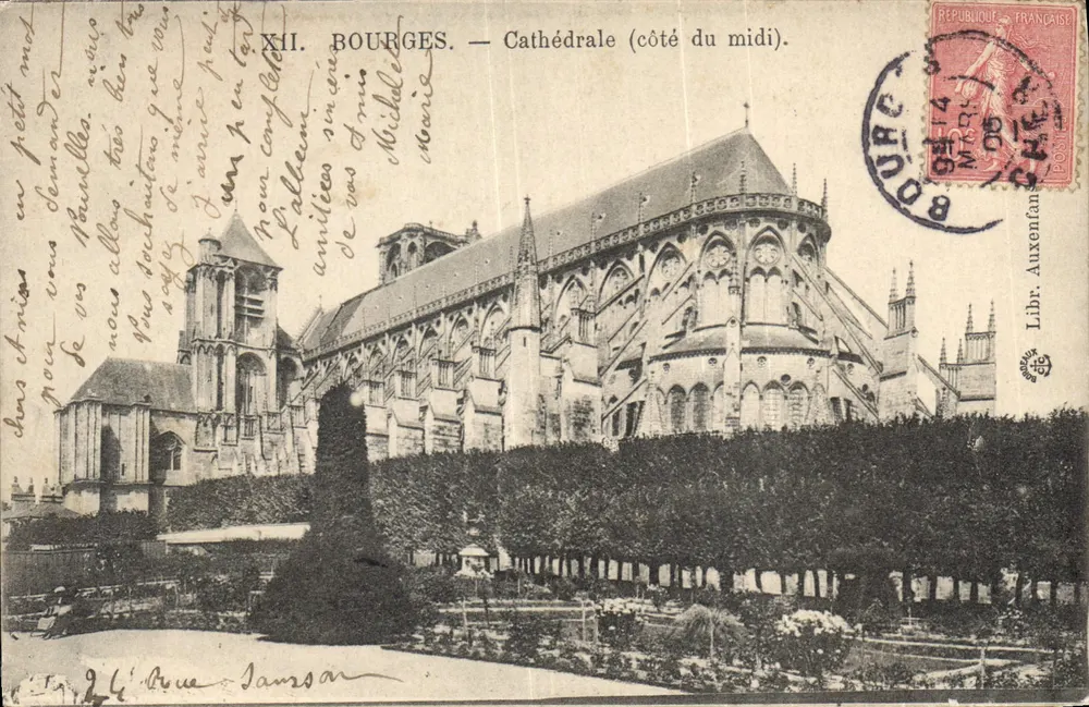 Bourges — Catedral (lado do sul) — Libr. Auxenfan - Frente