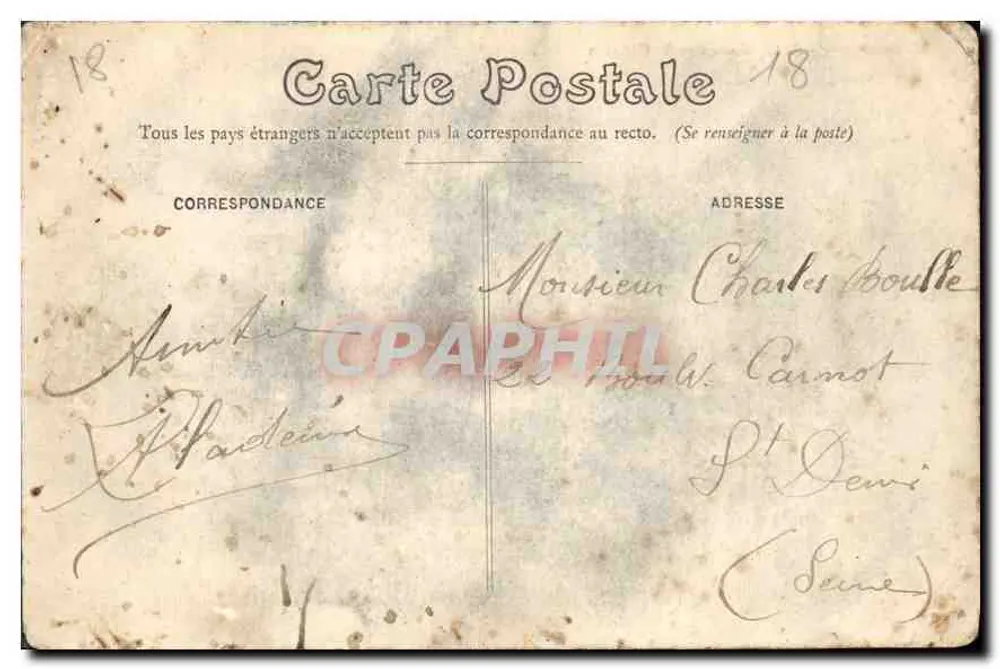 Bourges — Pequeno Seminário São Célestin — Editor: Bourges - Verso
