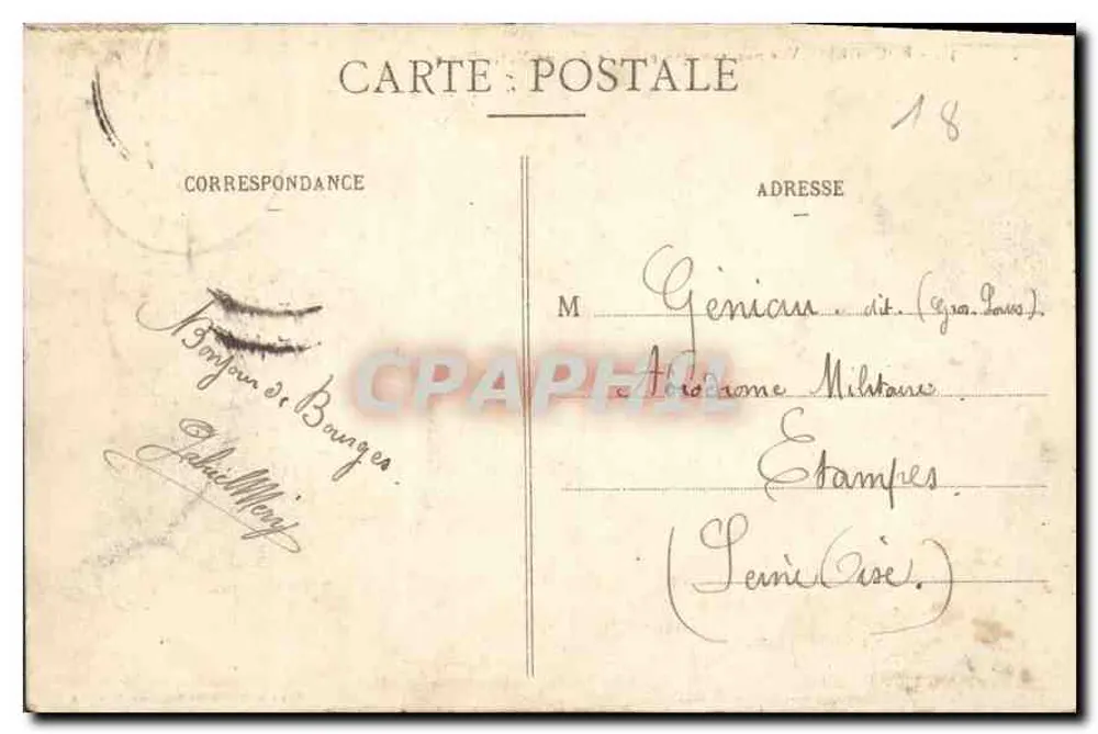 Bourges - Panoramablick vom Notre-Dame-Dom — Editions Nouvelles Éditeries, Bourges - Rückseite