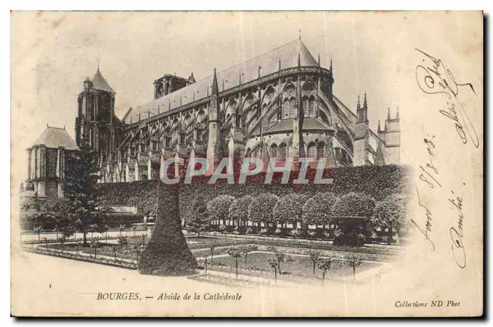 Bourges — Abside da Catedral — Collections ND Phot - Frente