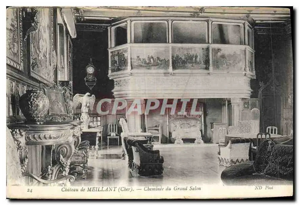 Schloss MEILLANT (Cher) — Kamin des Großen Salons — ND Phot - Vorderseite