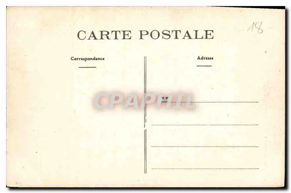 Castelo de Meillant — Interior com móveis antigos e armas heráldicas — Editor não identificado, n° de série 83 - Verso