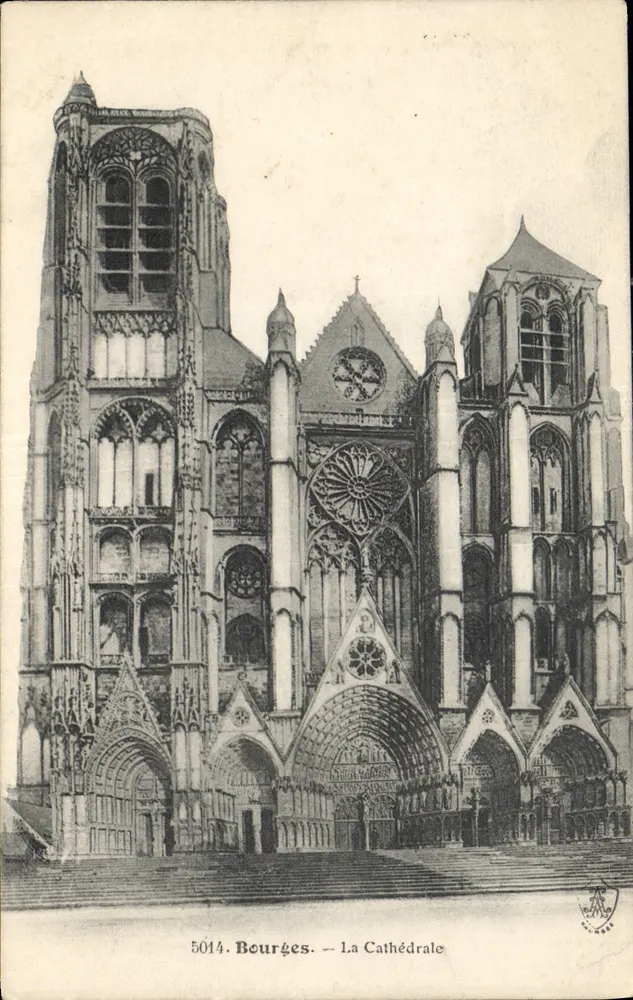 Bourges — A Catedral — A. Aussenhaus, n° 5014 - Frente
