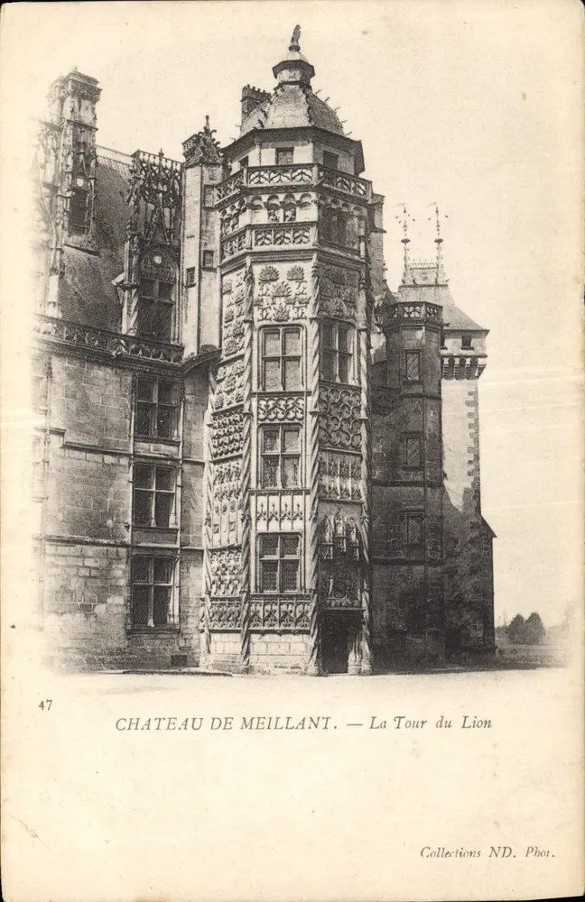 Schloss Meillant — Turm des Löwen — Sammlung ND. Foto n°47 - Vorderseite