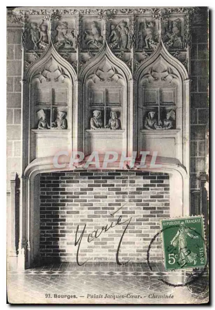Bourges — Pałac Jacques-Cœur — Kominek - Awers