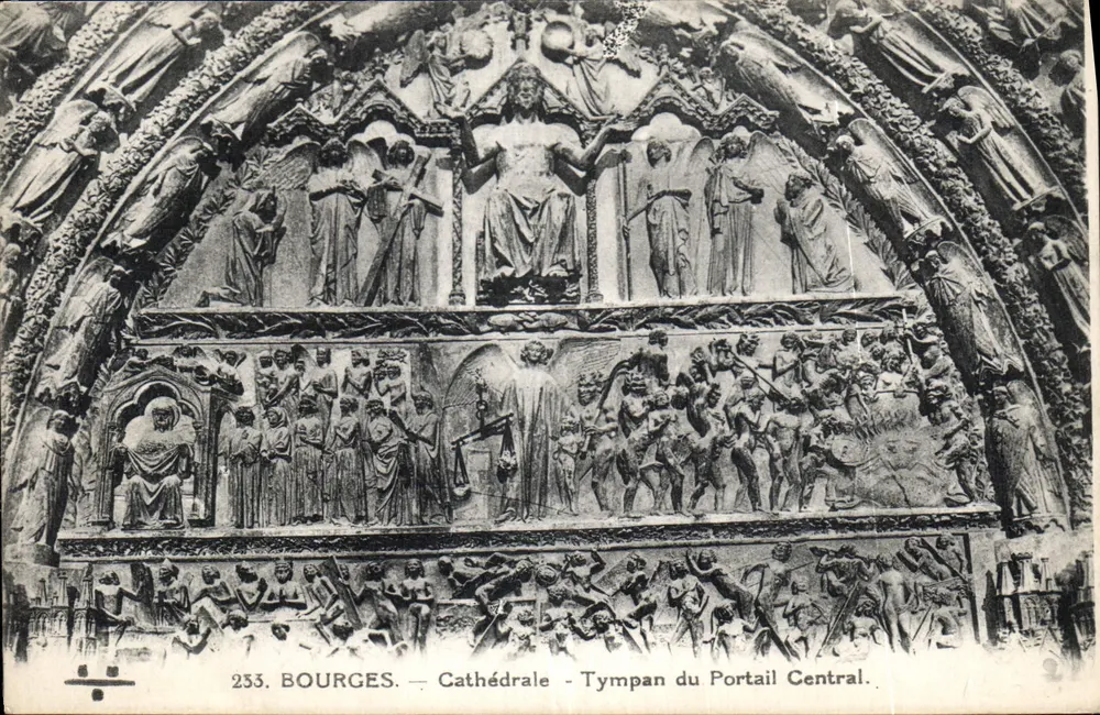 Bourges — Cattedrale — Tympano del Portale Centrale — Editore: , n. 233 - Recto