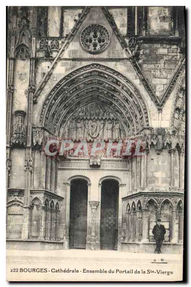 Bourges - Catedral - Conjunto do Portal da Santa Virgem - Frente