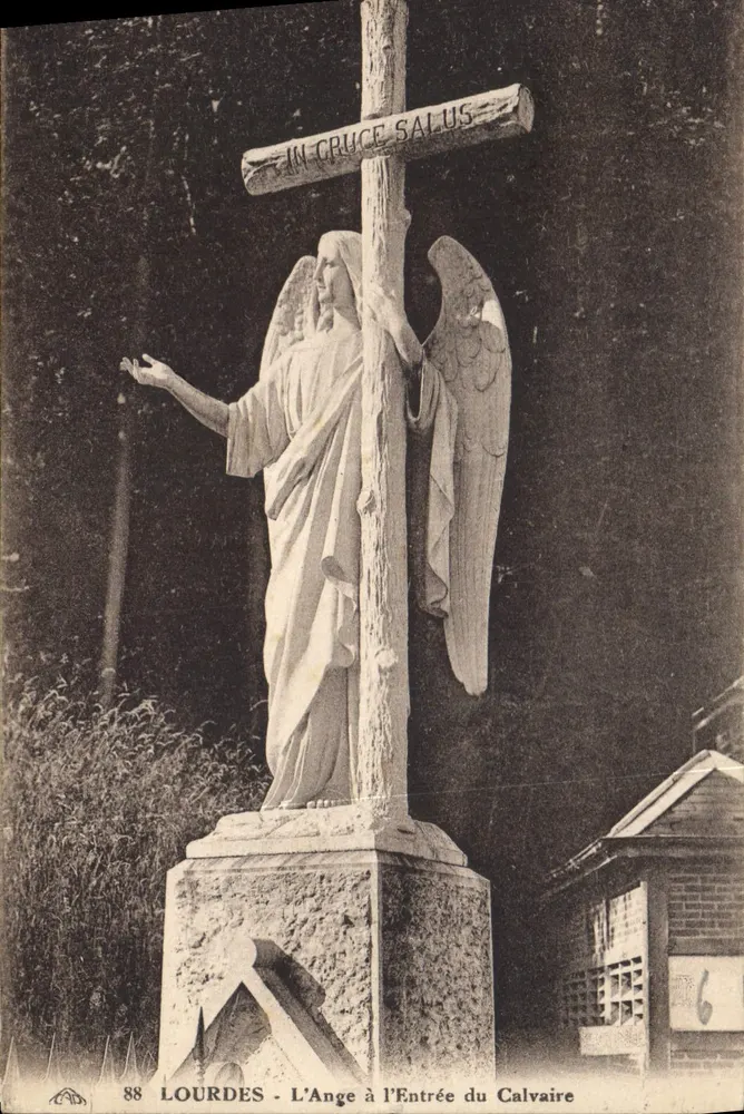 Lourdes - Der Engel am Eingang zum Calvary — Verlag: Calalaienne des Arts Photographiques - Vorderseite