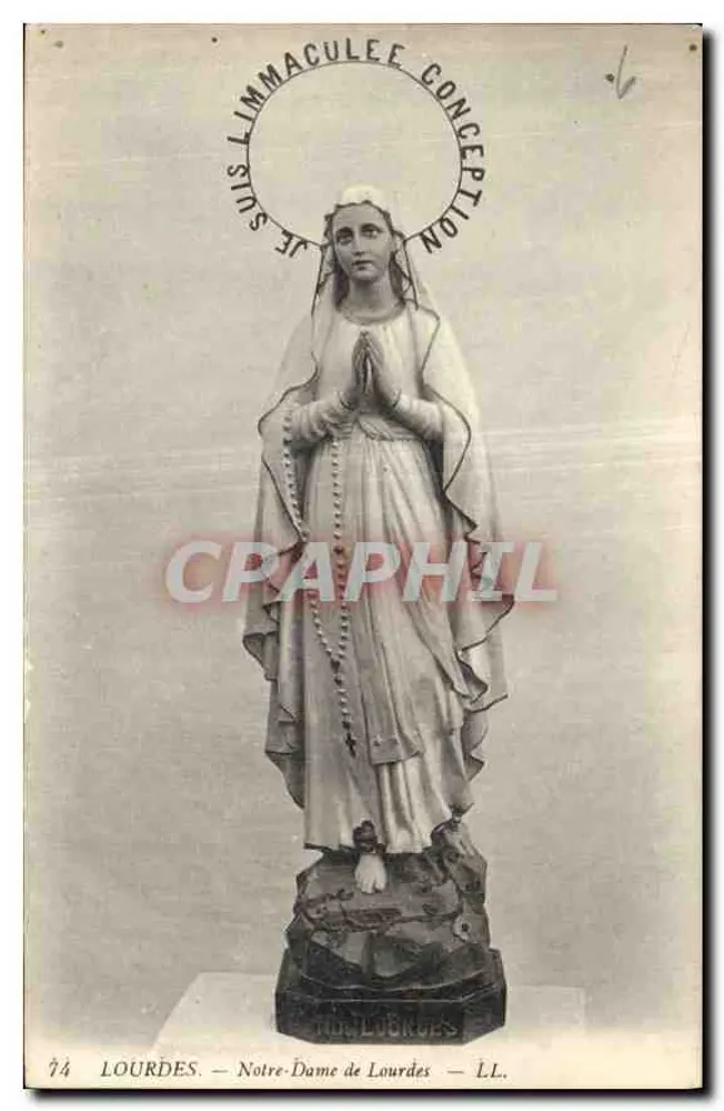 Nossa Senhora de Lourdes — Lourdes — LL. — 74 - Frente