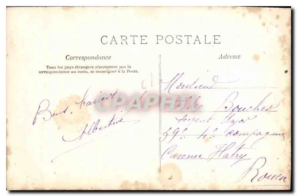 Casal em cena — História Eterna — Paris, n°739/1 - Verso