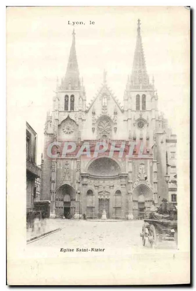Igreja de São Nizier — Lyon — editor desconhecido, número de série não visível - Frente