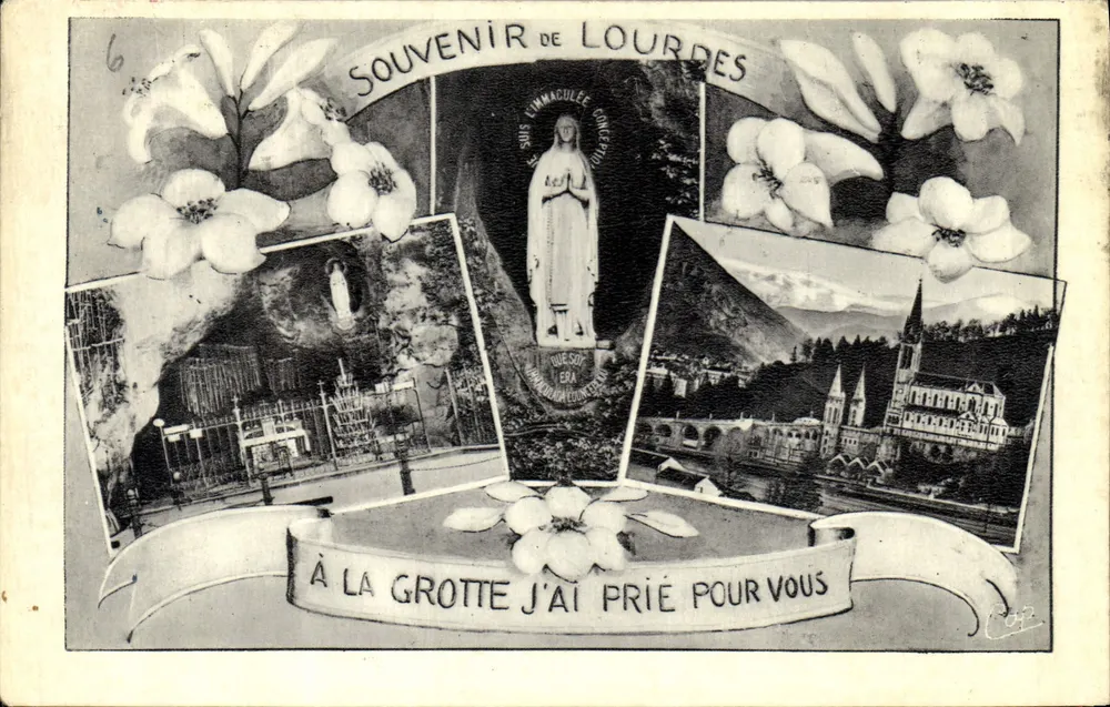 Lourdes — Erinnerung an Lourdes — C° des Arts Photographiques - Straßburg - Vorderseite