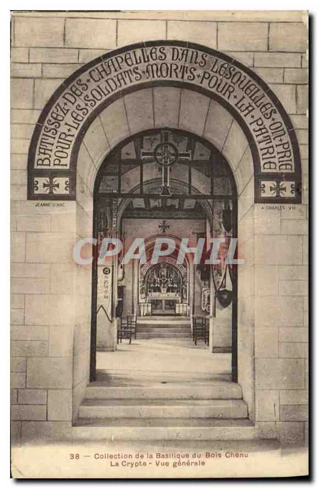 Cripta della Basilica del Bois-Chenu — Vista generale — Collezione della Basilica del Bois-Chenu, n°38 - Recto