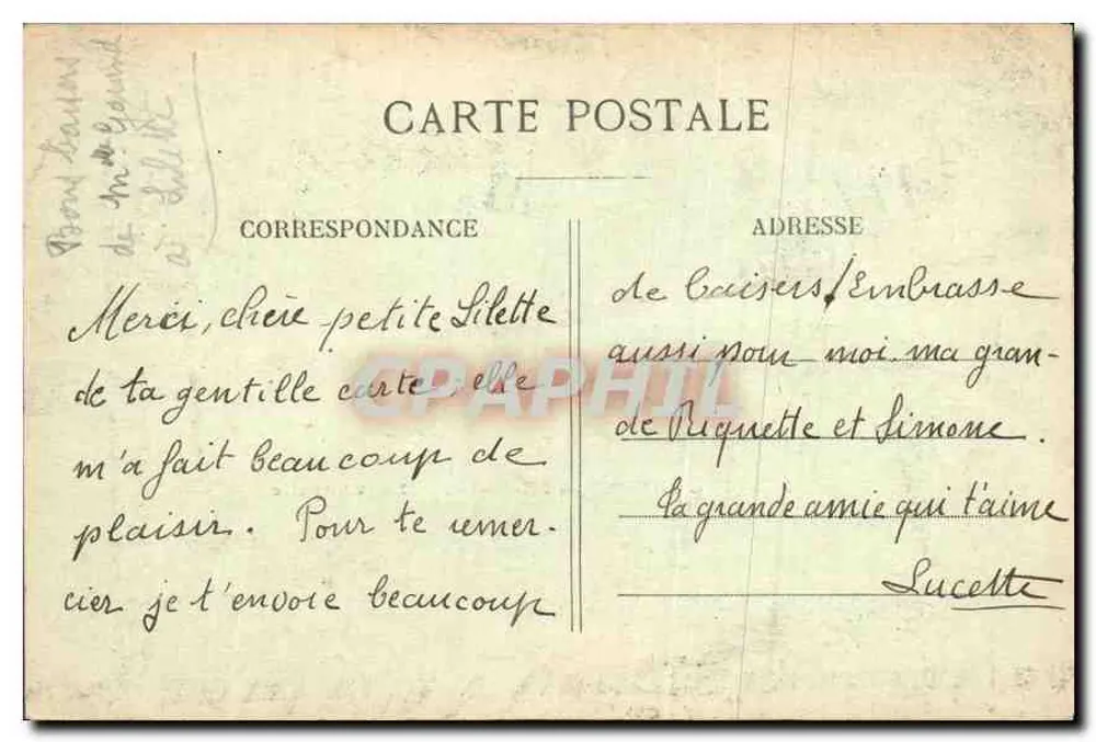 Institution Sainte-Anne — The Chapel — Publisher and Series Number Not Legible - Back