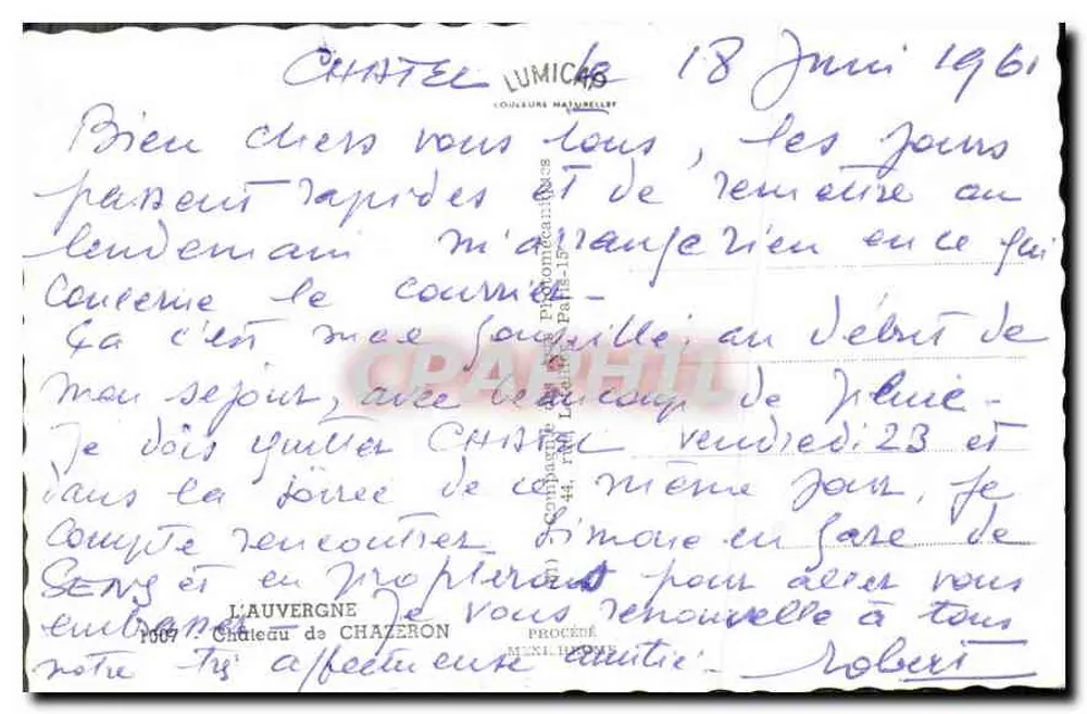 Kasteel van Chazeron — Auvergne — Lumicas - Achterkant