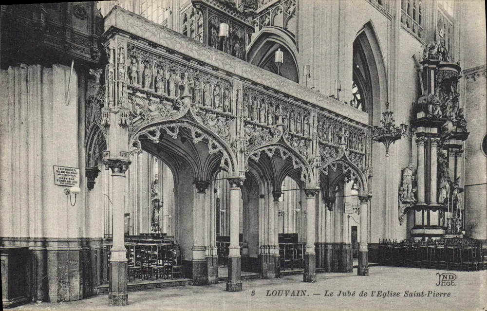 Louvain — Der Jubé der Kirche Saint-Pierre — NDH - Vorderseite