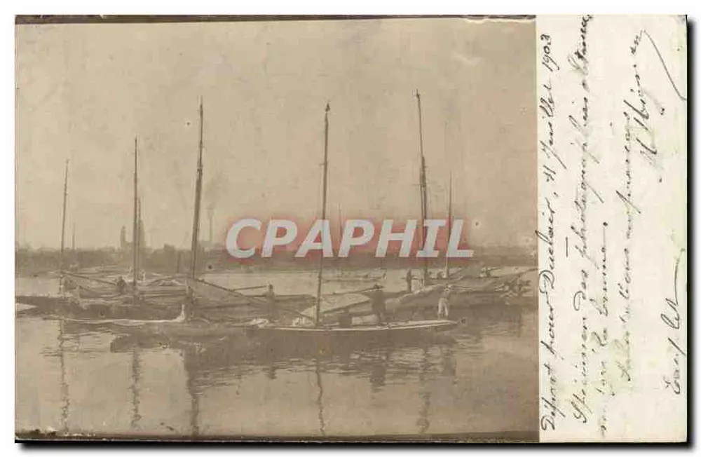 Porto de Douai — Barcos a vela — Editor desconhecido, número de série não visível - Frente