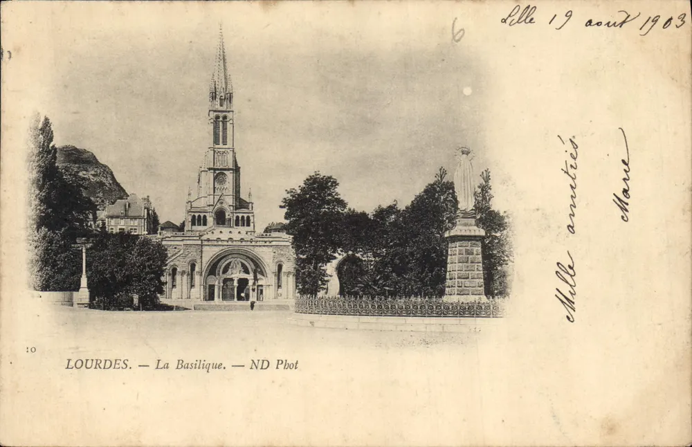 Lourdes — A Basílica — ND Pbot - Frente