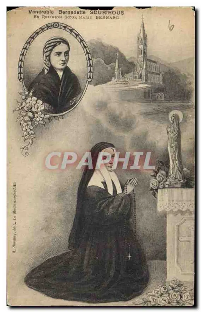 Venerável Bernadette Soubirous — Em religião Irmã Marie Bernard — Editor: Le Madelin, Béla - Frente