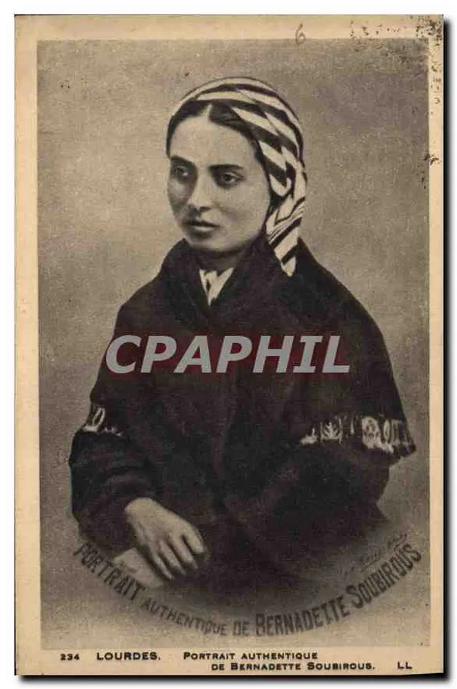 Lourdes — Retrato autêntico de Bernadette Soubirous — LL - Frente