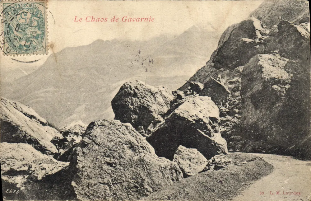 O Caos de Gavarnie — vista panorâmica — L. M. Lourdes, n°39 - Frente