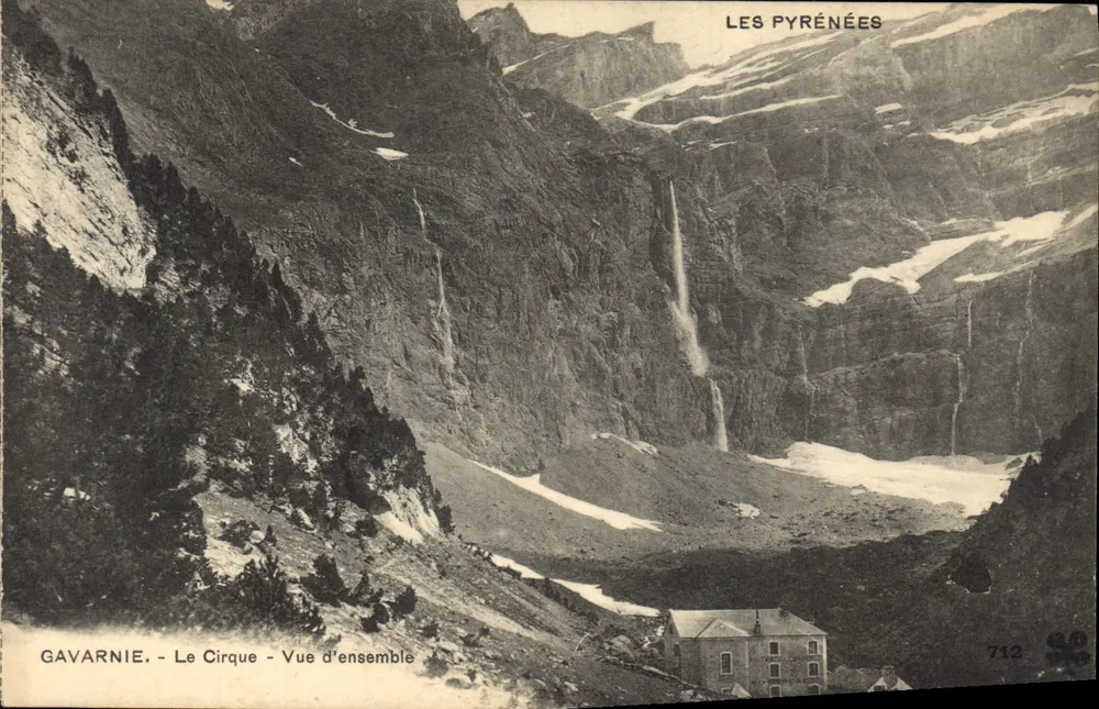 Gavarnie - Le Cirque - Panoramica — I Pirenei, serie 712 - Recto