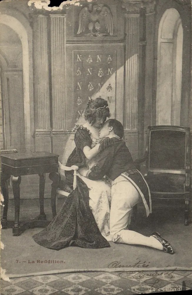 A Rendição — cena de coroação — J.D. & C. Paris, n°7 - Frente