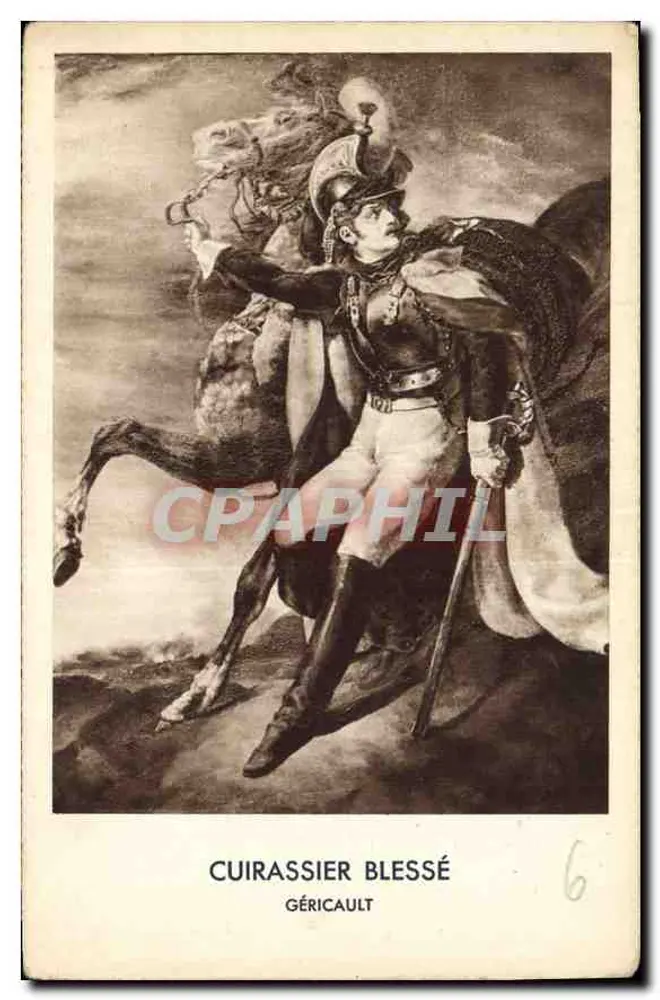 Cavaleiro ferido — Géricault — série 6 - Frente