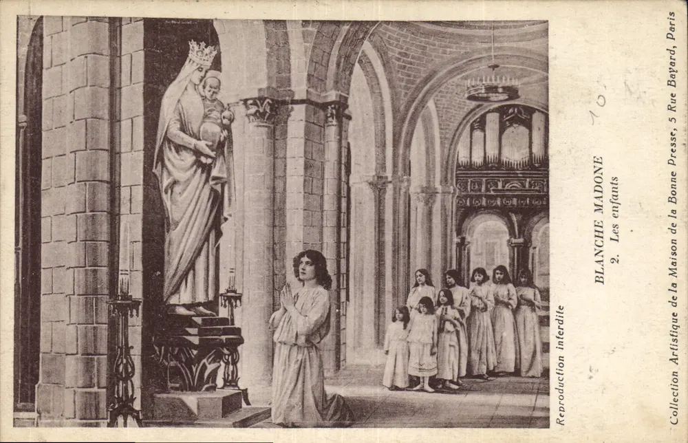 Madona Branca — Os Crianças — Coleção Artística da Maison de la Bonne Presse, Paris - Frente
