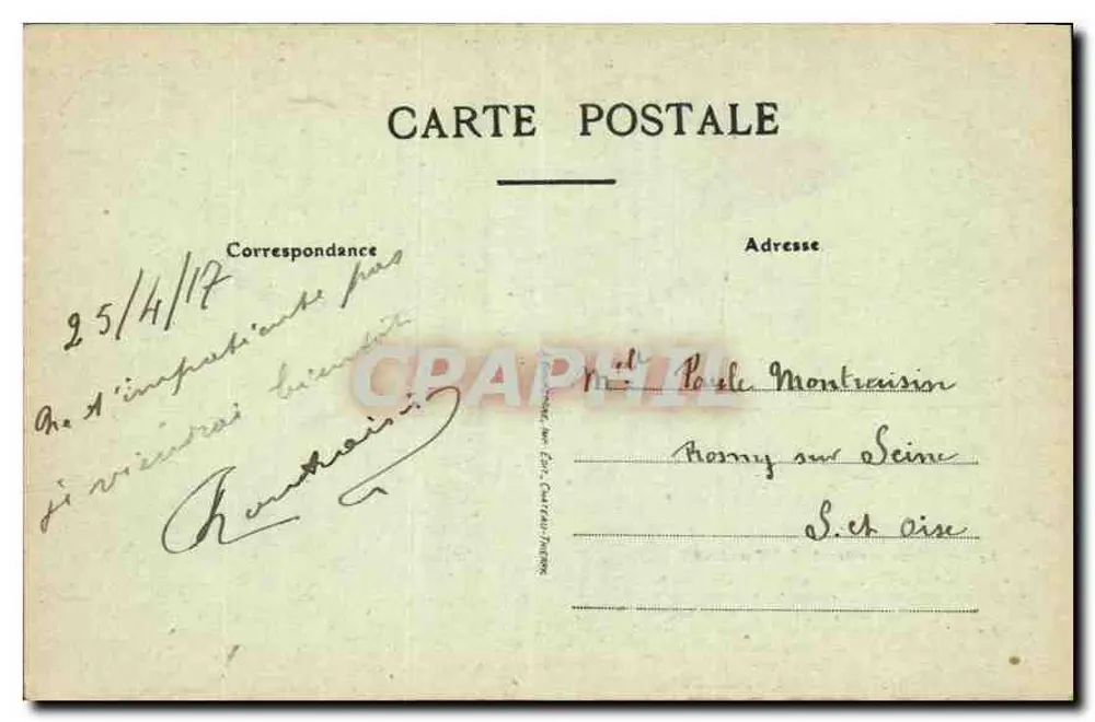 Riproduzione del dipinto di J.-J. Rousseau — Morto il 2 luglio 1778, all'età di 66 anni, a Ermenonville (Oise) — editore non visibile - Verso