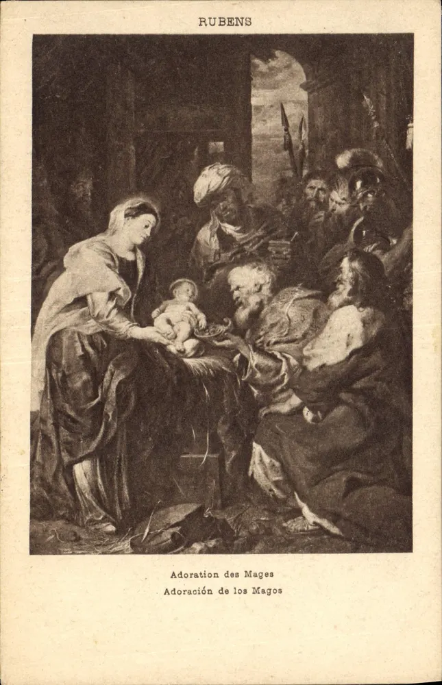 Adoração dos Magos — Rubens — edição multilingue - Frente