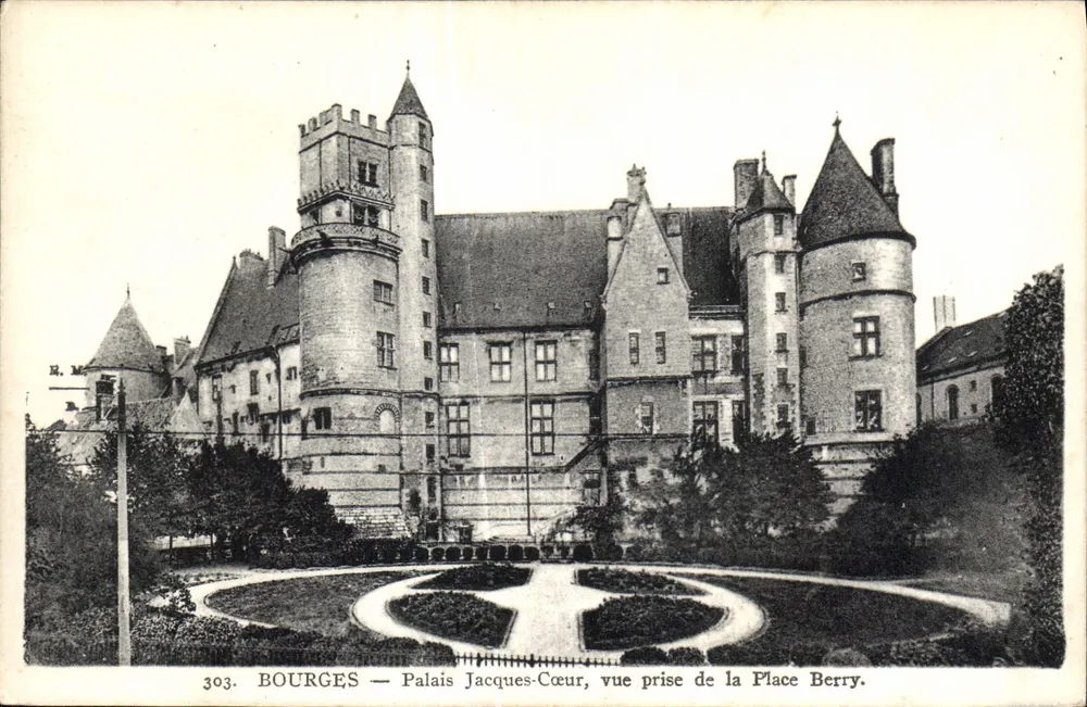 Bourges — Palast Jacques-Cœur, Ansicht vom Place Berry — R. M. n° 303 - Vorderseite