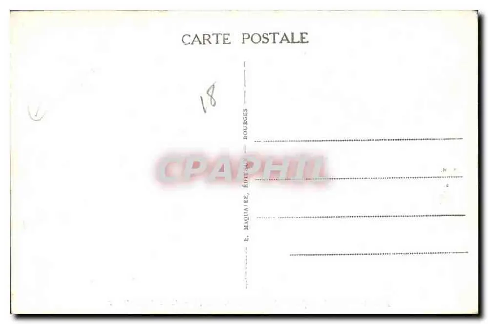 Bourges — Palast Jacques-Cœur, Ansicht vom Place Berry — R. M. n° 303 - Rückseite