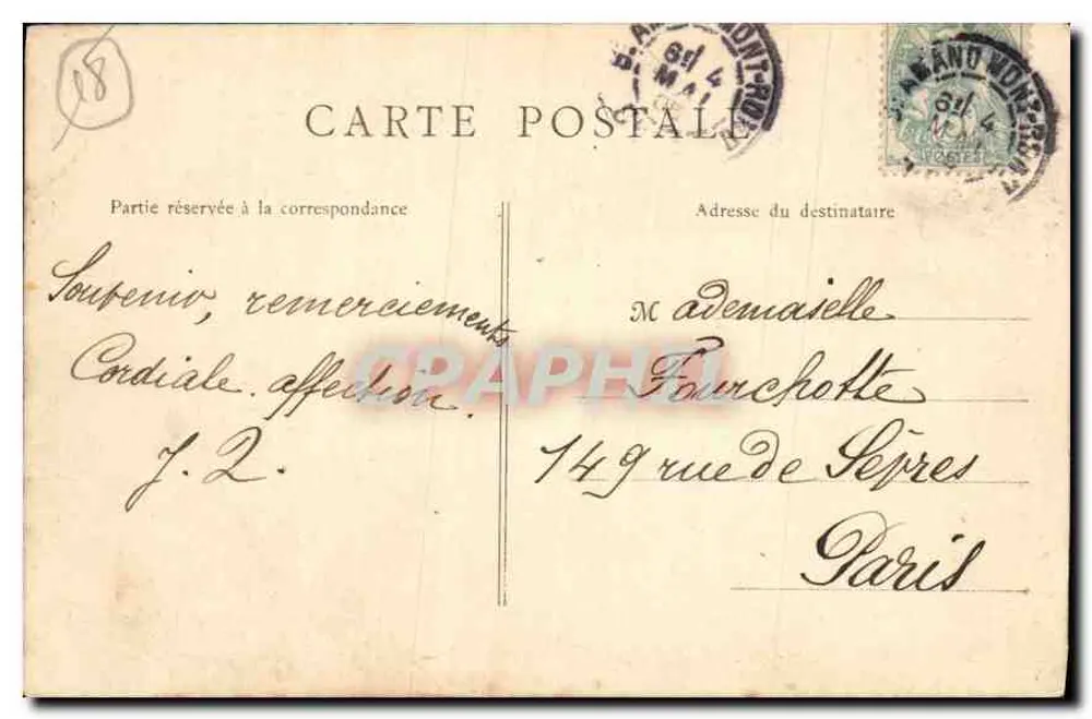 Umgebung von Saint-Amand-Montrond — Abtei Noirlac — Editions des Nouvelles Galeries, Saint-Amand - Rückseite