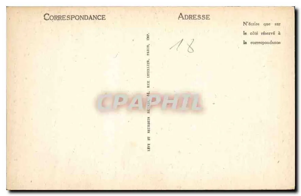 Bourges — A Catedral — LL — n° 162 - Verso