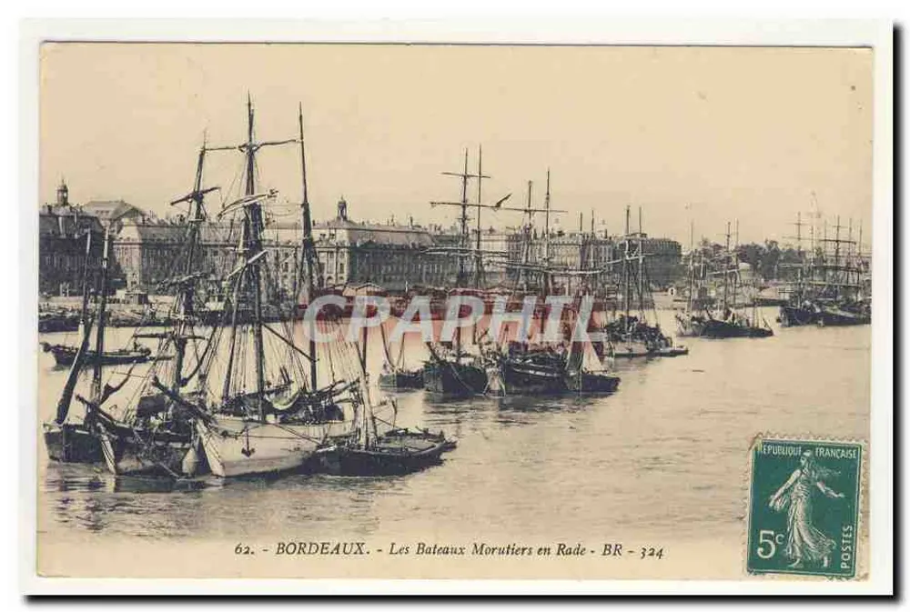 Bordeaux — Die Cod-Fischboote im Hafen — BR - 324 - Vorderseite