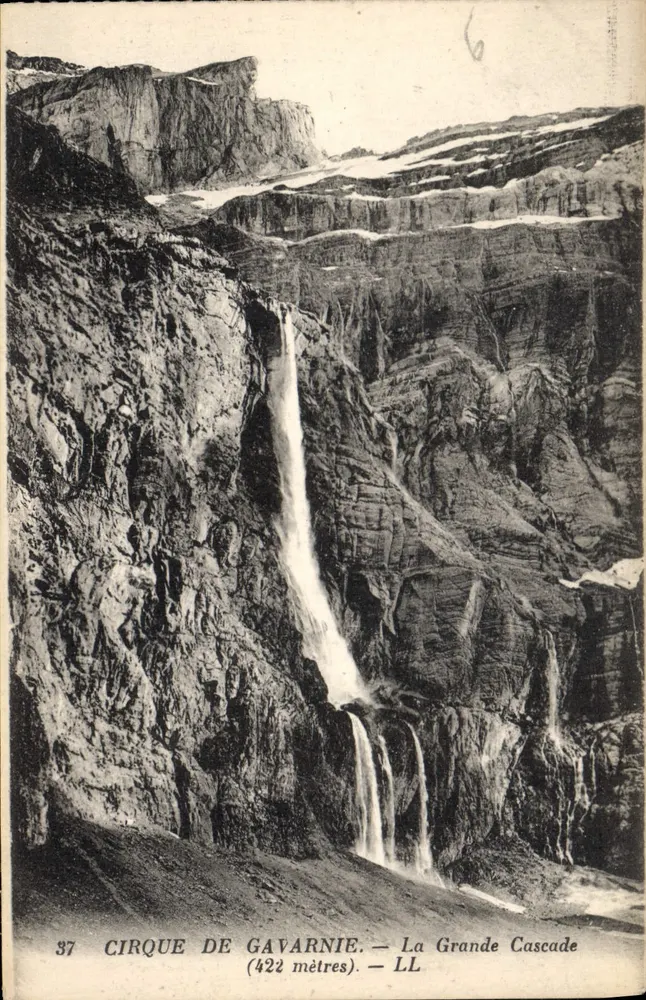 Cirque de Gavarnie — A Grande Cascata (422 metros) — LL - Frente