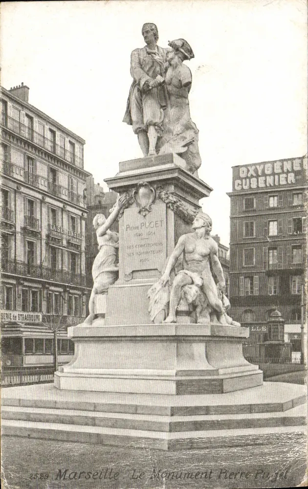 Marseille — O Monumento Pierre Puget — Editor: Série de Strasbourg, n° 2689 - Frente