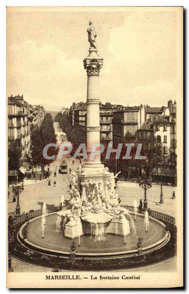 MARSEILLE — La fontaine Cantini - Recto