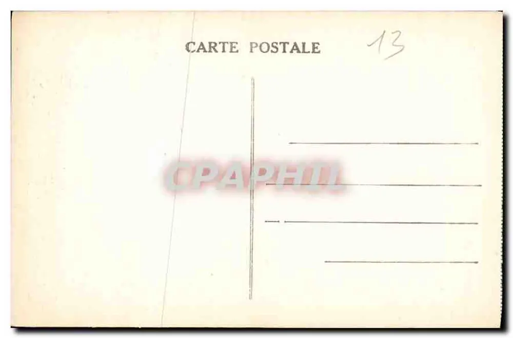 Marsiglia — La Fontaine Cantini — Editore non identificato, numero di serie 58 - Verso