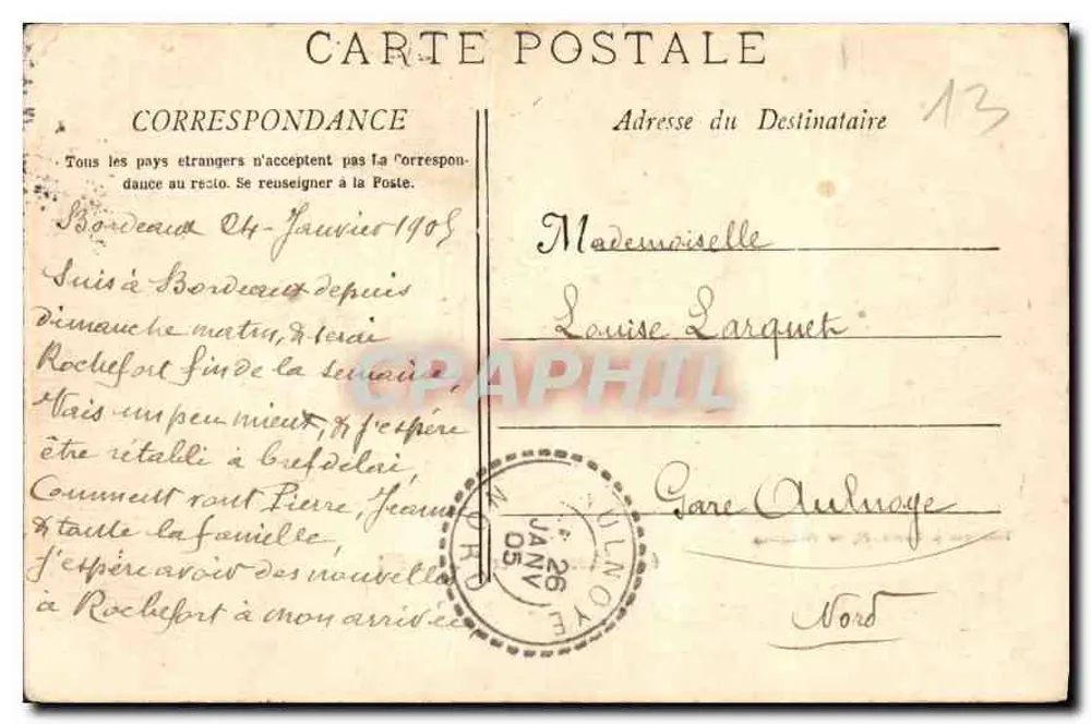 Marseille - O Castelo de If — Fototipo E. Lacour, 10, rue Thuban, 64 - Verso