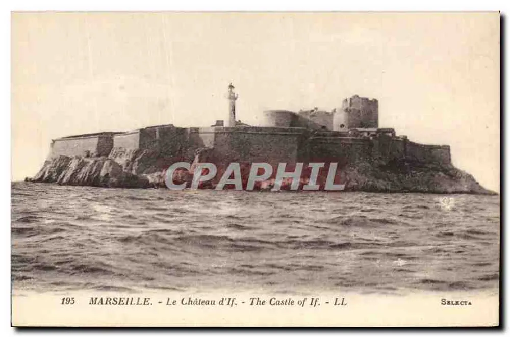 Marseille - O Castelo de If - The Castle of If - LL - Selecta - Frente