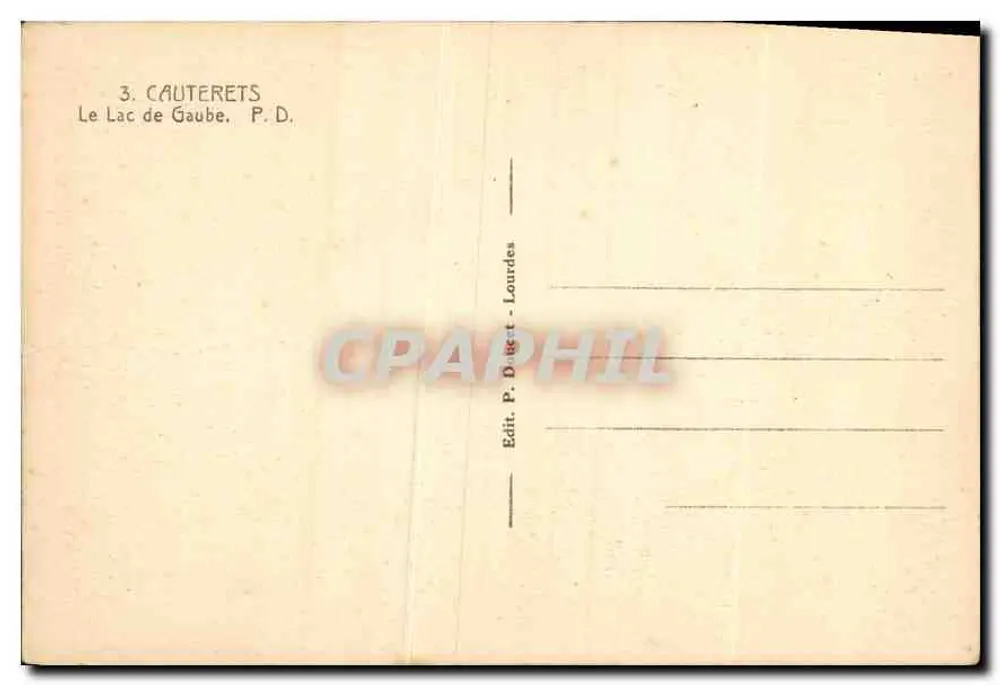 Jezioro Gaube — Pireneje — Hotel Montlight, nr 6 - Rewers