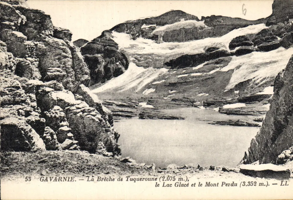Gavarnie — Schlucht Tuqueroune, der Gletschersee und der Verlorene Gipfel — LL - Vorderseite