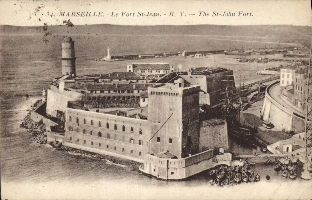 Marselha - O Forte St-Jean — R.V. — The St-John Fort. - Frente