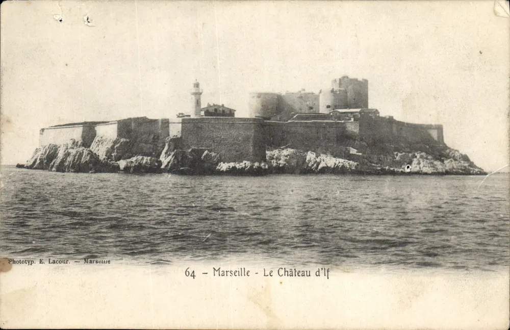 Marselha - O Castelo d'If — Phototyp. E. Lacour — n°64 - Frente