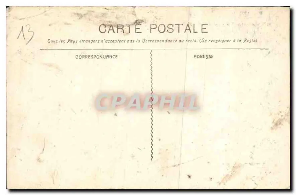 Marseille — Le Phare Ste-Marie — Guehide phot. - Marseille, n° 1718 - Verso