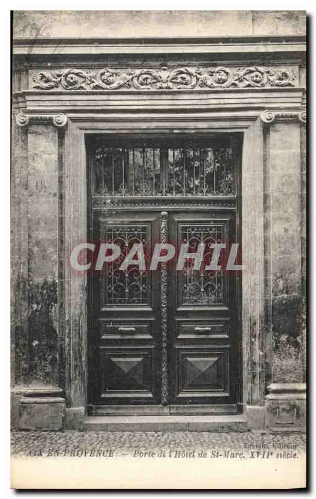 Aix-en-Provence — Tor des Hotels St-Marc, 18. Jahrhundert — Verlag Lavy Fil. et Cie, Paris - Vorderseite