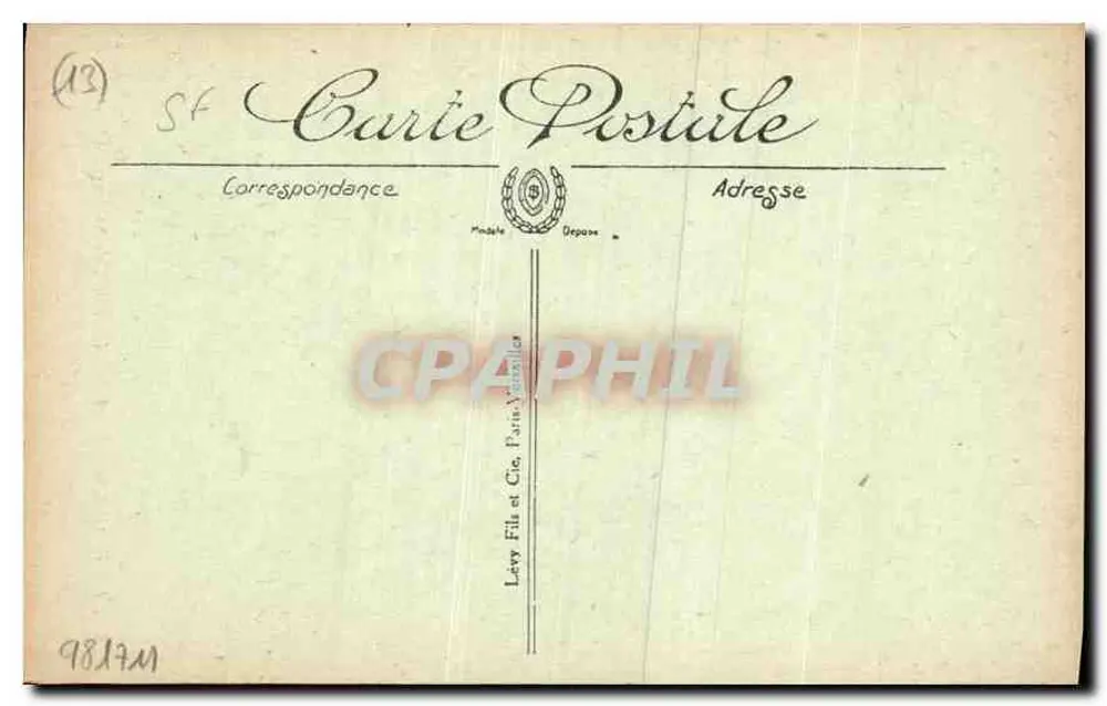 Aix-en-Provence — Tor des Hotels St-Marc, 18. Jahrhundert — Verlag Lavy Fil. et Cie, Paris - Rückseite