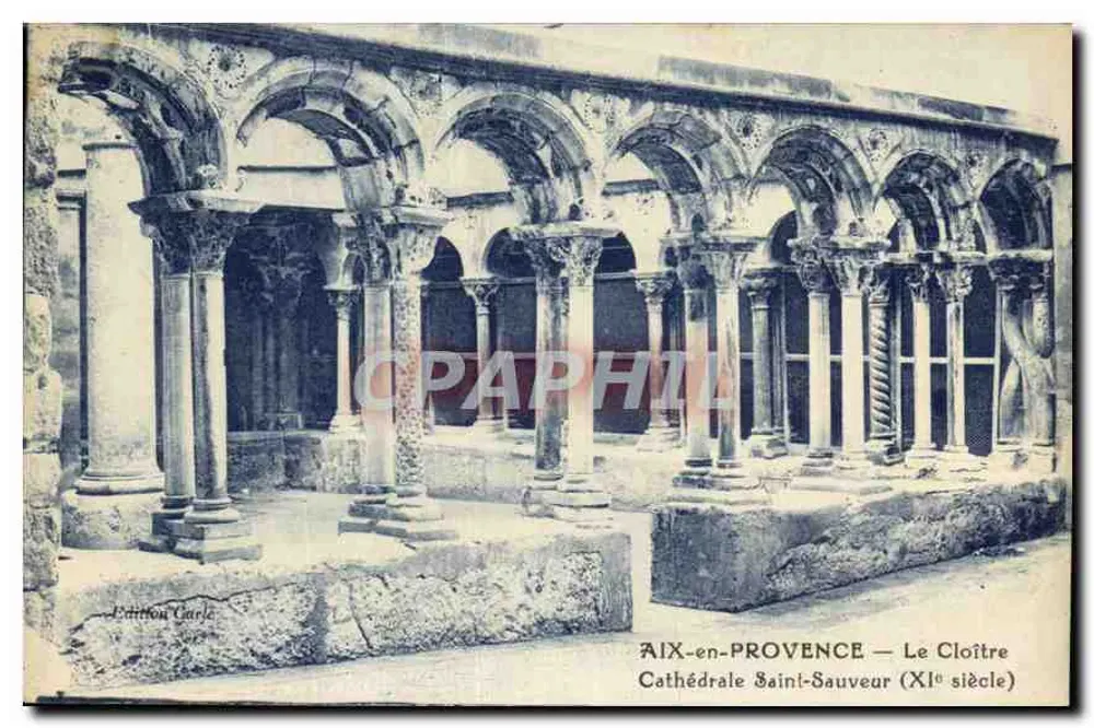 Aix-en-Provence — Kathedrale Saint-Sauveur — Der Cloister (11. Jahrhundert) — Édition Carle - Vorderseite